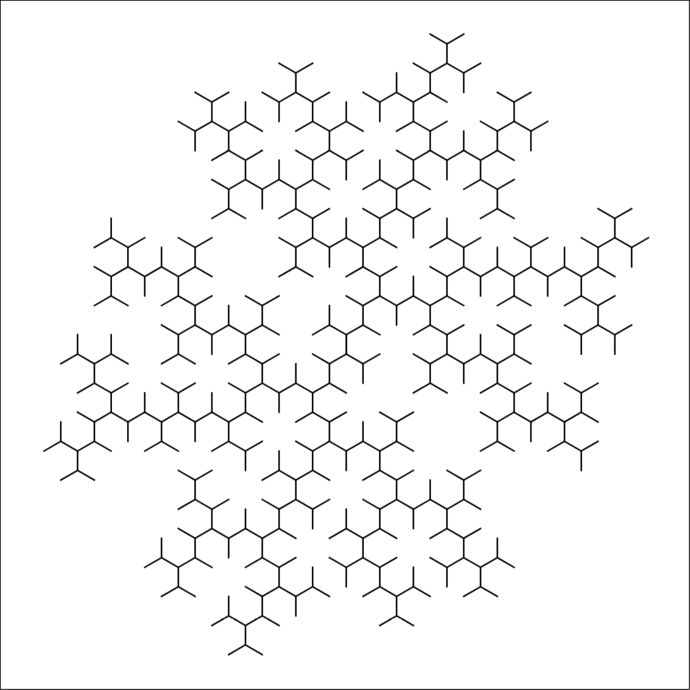 Self-Avoiding Hexagonal Branching